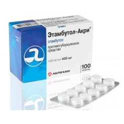 Этамбутол-Акри табл. 400 мг 100 шт.