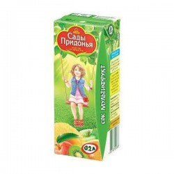 Сок для детей Сады Придонья мультифруктовый с 12 мес 200 мл