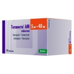 Телмиста АМ, таблетки 5 мг+40 мг 84 шт