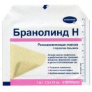 Повязка стерильная мазевая, Бранолинд Н р. 7.5смх10см №30 арт. 492343 с перуанским бальзамом