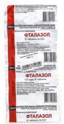 Фталазол табл. 500 мг 10 шт.