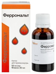 Ферромальт капли д/приема внутрь 50 мг/мл 30 мл 1 шт.