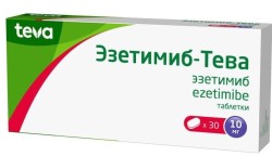 Эзетимиб-Тева табл. 10 мг 30 шт.