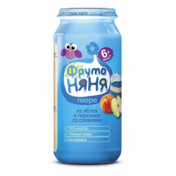 Пюре Фрутоняня яблоко персик сливки с 6 мес 250 г