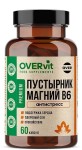 Пустырник + Магний + Витамин В6, OVERvit (ОВЕРвит) капсулы 60 шт БАД Антистресс