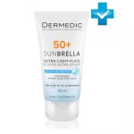 Флюид, Dermedic (Дермедик) 40 мл Санбрелла ультра-легкий для чувствительной кожи с хрупкими капиллярами SPF50+ солнцезащитный